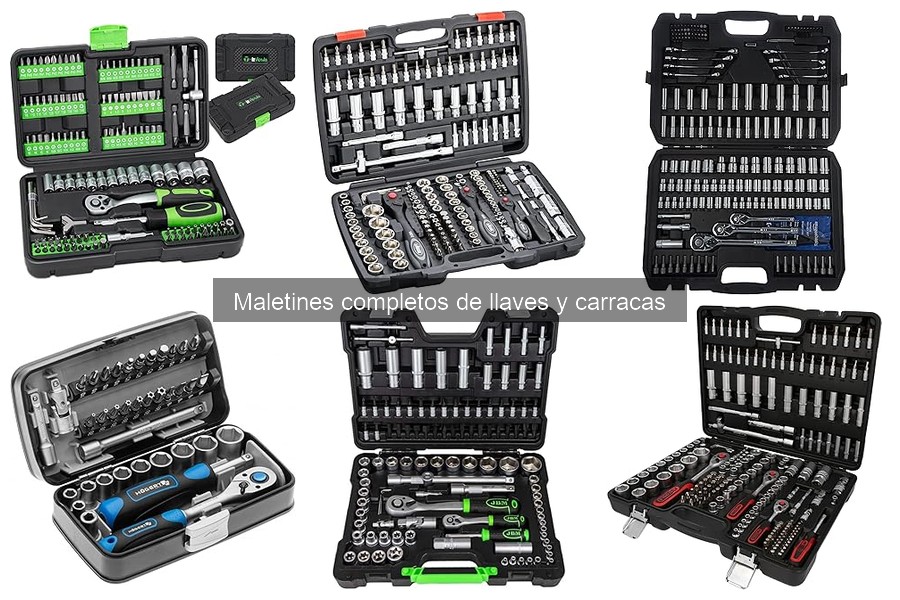 Tipos de maletines de llaves y carracas para bricolaje