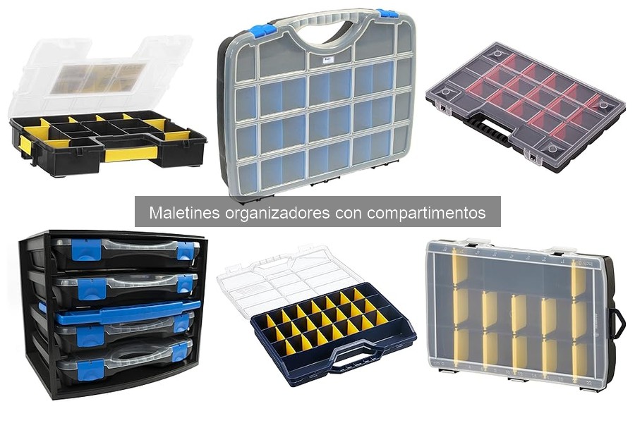 Tipos de maletines organizadores con compartimentos