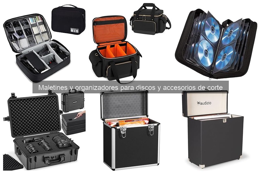 Tipos de maletines y organizadores para discos de corte