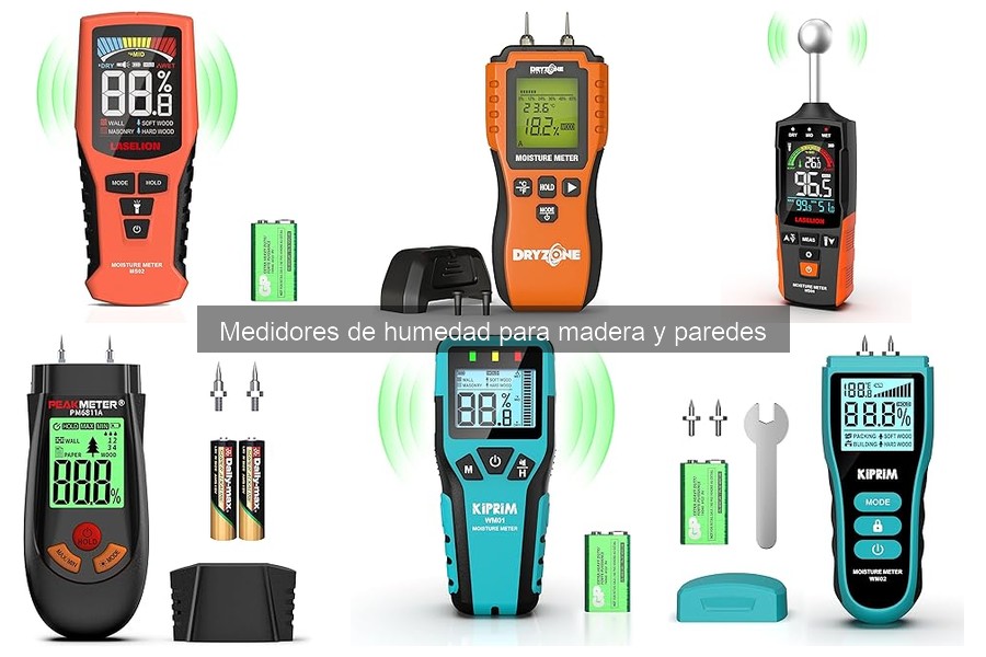 Tipos de medidores de humedad para madera y paredes