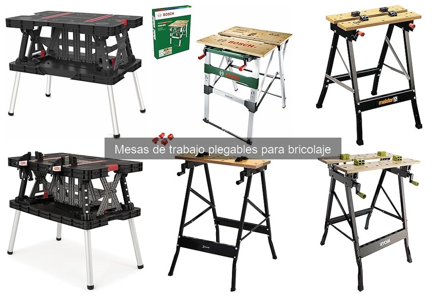 Tipos de mesas de trabajo plegables para bricolaje