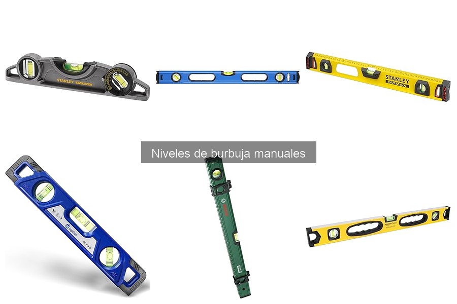 Tipos de niveles de burbuja manuales y sus características