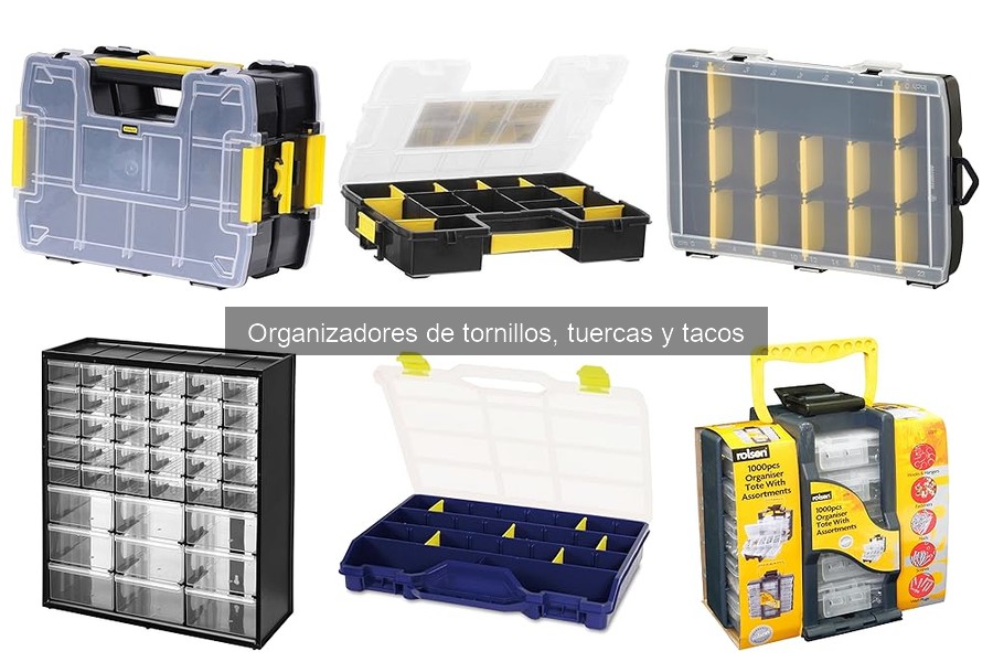 Tipos de organizadores de tornillos y tuercas: guía completa