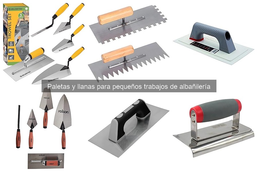 Tipos de paletas y llanas para albañilería: guía completa