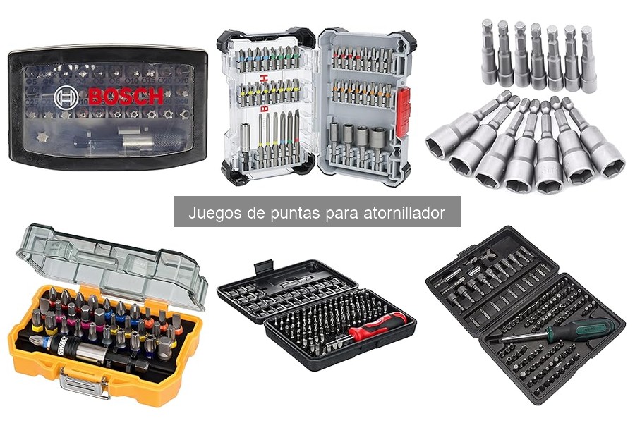 Tipos de puntas para atornillador y sus aplicaciones