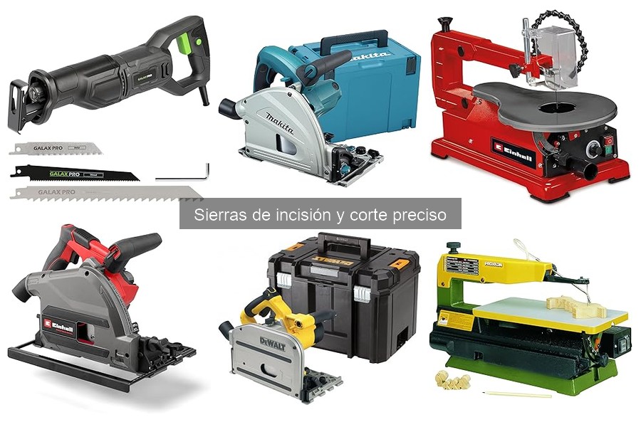 Tipos de sierras de incisión: diferencias y características