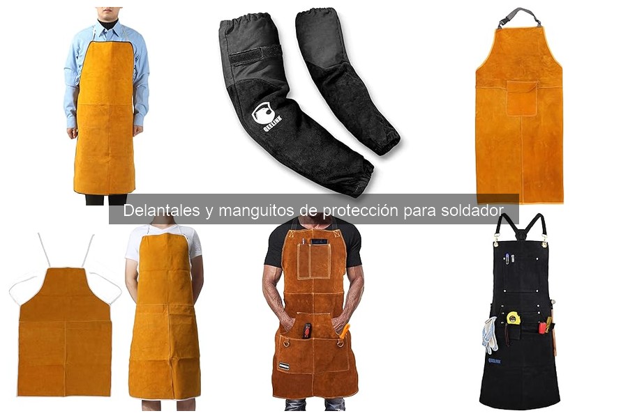 Uso adecuado de delantales y manguitos de soldador