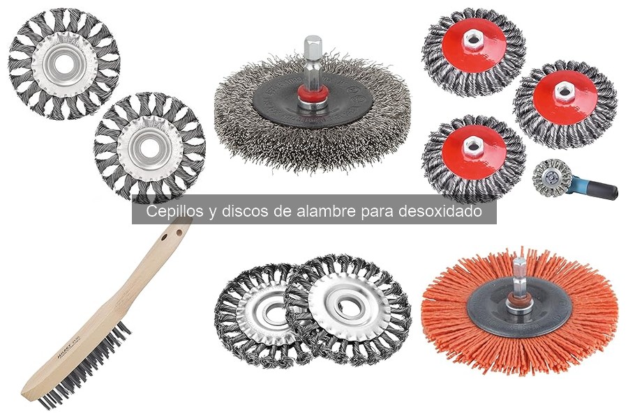 Uso de cepillos de alambre: materiales adecuados para desoxidado