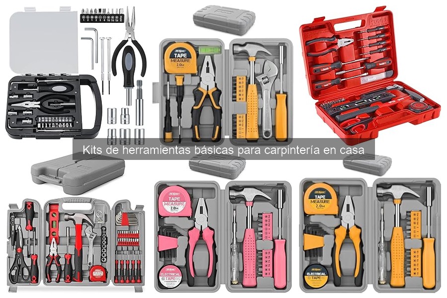 Usos Comunes de Herramientas en un Kit de Carpintería