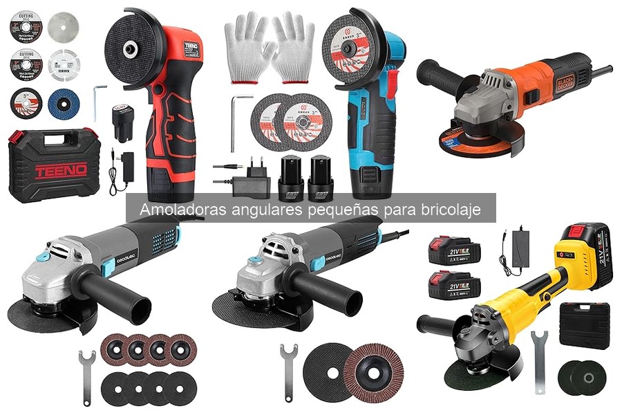 Usos creativos de amoladoras angulares pequeñas en bricolaje