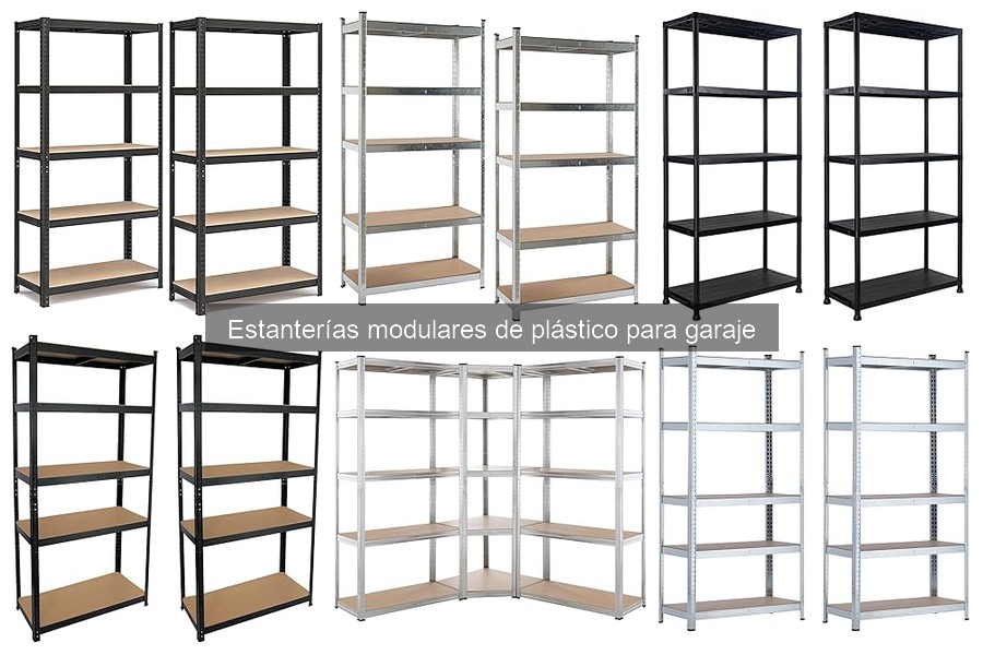 Usos creativos de estanterías modulares de plástico en el garaje