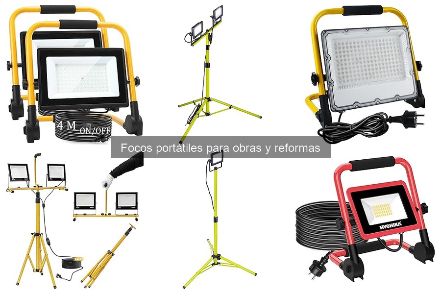 Ventajas y desventajas de focos portátiles para obras