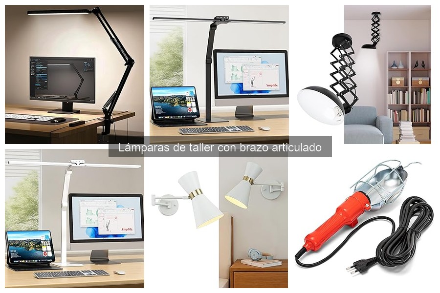 Ventajas y desventajas de lámparas de taller con brazo articulado