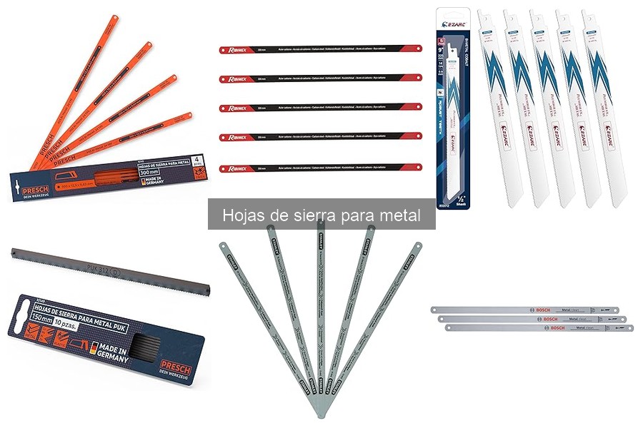 Ventajas y desventajas de las hojas de sierra para metal