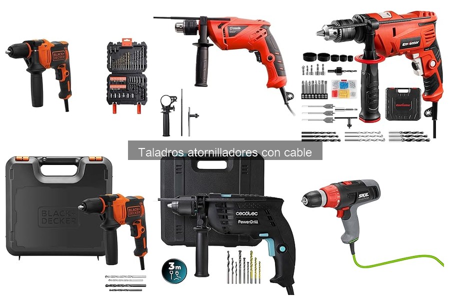 Ventajas y desventajas de los taladros atornilladores con cable